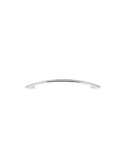 Tango Cut-Out Cabinet Pull - 7 1/2 inch Center-to-Center in Polished Nickel.